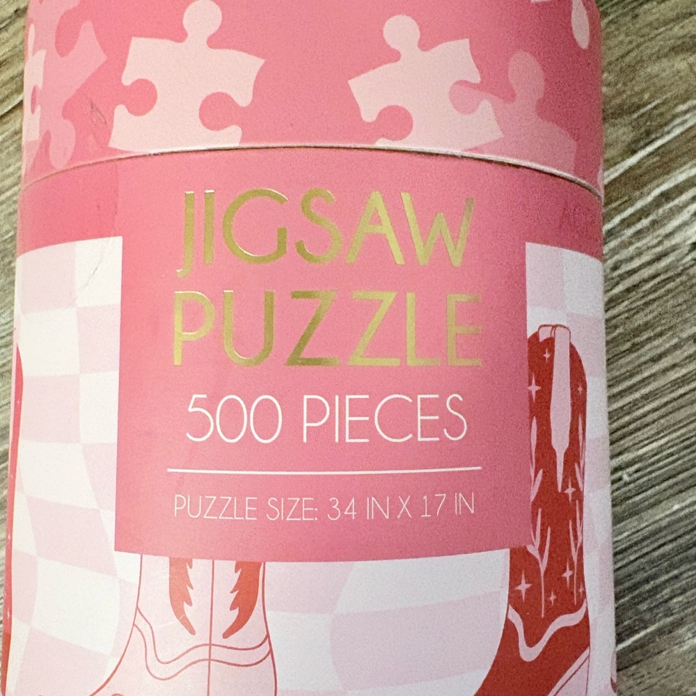 NEW “HOWDY COWGIRL” Pink Jigsaw Puzzle 500 Pieces - Picture 5 of 8